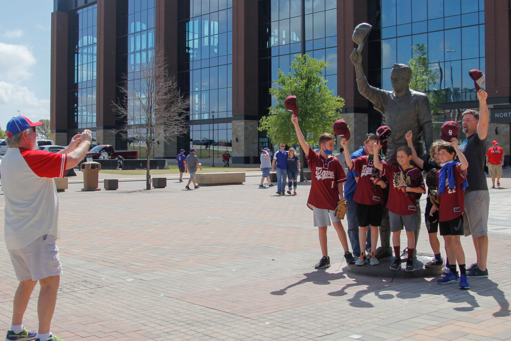Photos: Texas Rangers play in front of fans at Globe Life Field for the first time